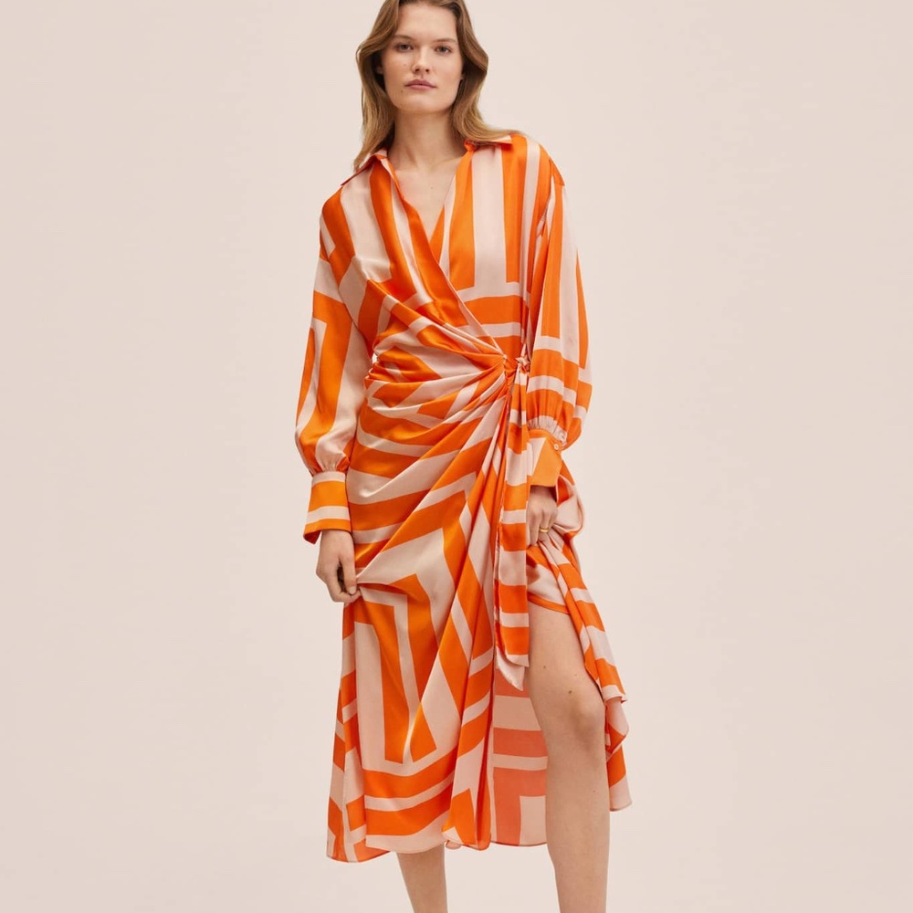 NWT Mango Wrap Dress, Size S